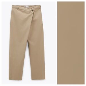 NWT Unique Zara Women's Tan Chinos